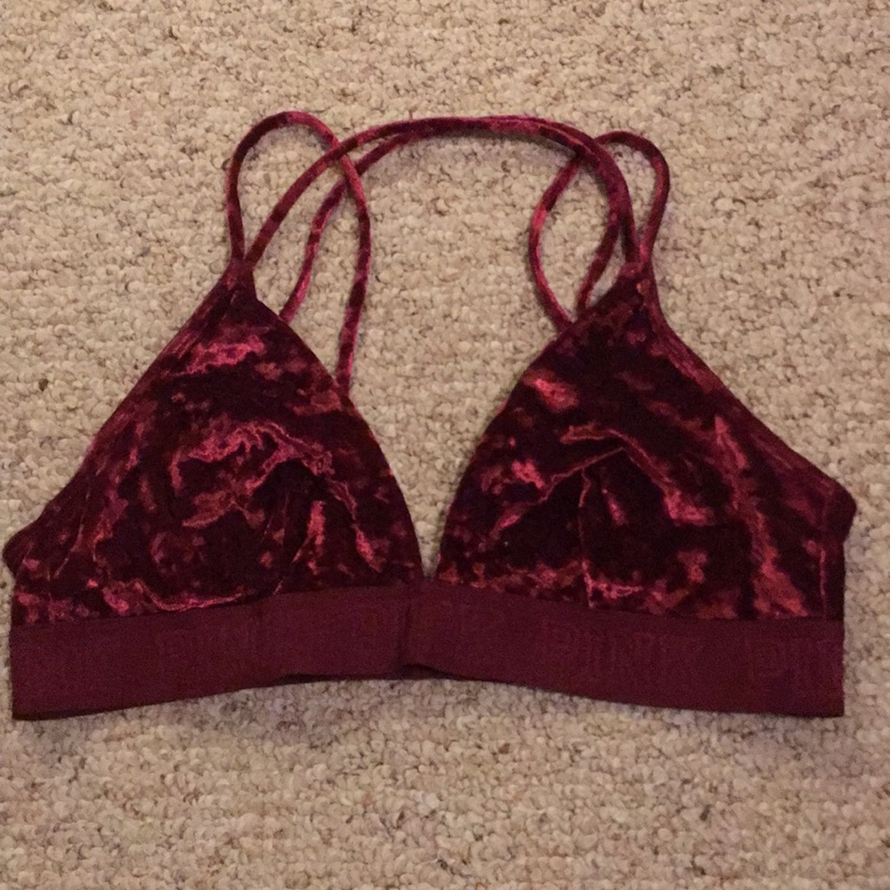 PINK Velvet Bralette